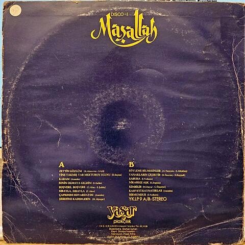Osman İşmen Orkestrası – Disco-1 Maşallah LP PLAK