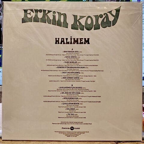 Erkin Koray – Halimem LP PLAK RENKLİ PLAK NUMARALI BASKI