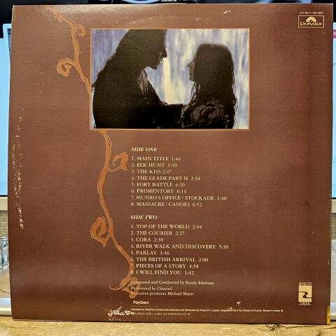 Trevor Jones / Randy Edelman – The Last Of The Mohicans (Original Motion Picture Soundtrack) LP PLAK